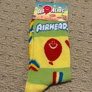 New Air Heads Novelty Crew Socks Size 6-12/13 - Men's/Women's -